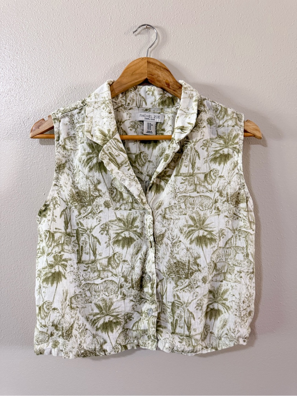 Rachel Zoe Linen Bundle - 2 100% Linen Tops / Summer / Beach - Medium - Picture 2 of 10